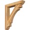 Ekena Millwork Merced Slat Rough Sawn Bracket w/ Offset Brace, Western Red Cedar, 6"W x 32"D x 36"H BKT0604X32X36MRC06RWR - alternate 1